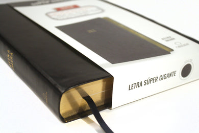Biblia Reina Valera letra súper gigante, símil piel negro / Spanish Bible Reina Valera Super Giant Print, Black Leathersoft interior 1 (ISBN 9781644735664)