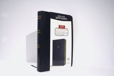 Biblia Reina Valera letra súper gigante, símil piel negro / Spanish Bible Reina Valera Super Giant Print, Black Leathersoft interior 4 (ISBN 9781644735664)