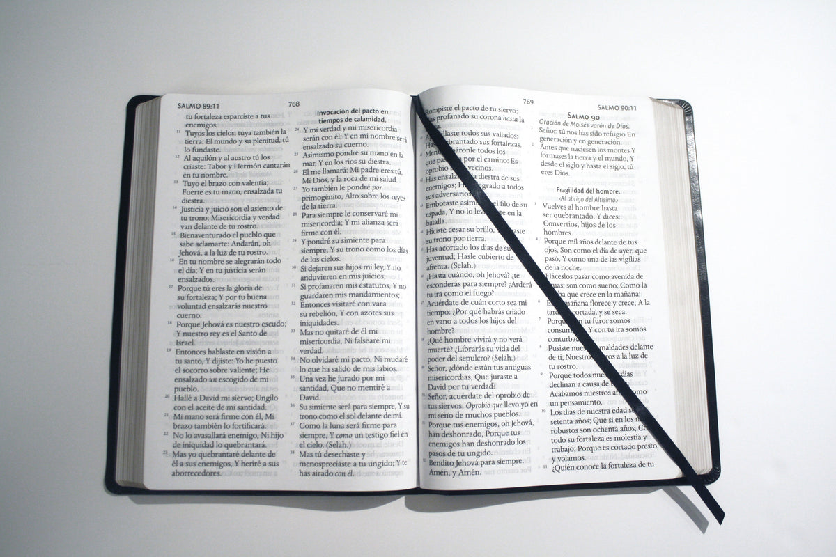 Biblia Reina Valera letra súper gigante, símil piel negro / Spanish Bible Reina Valera Super Giant Print, Black Leathersoft interior 5 (ISBN 9781644735664)