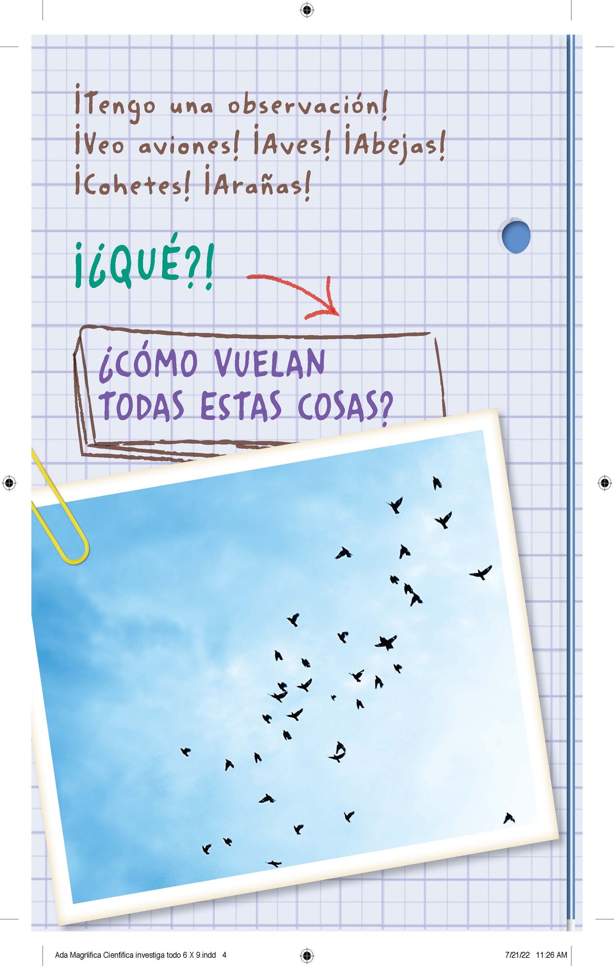 Ada Magnífica, científica investiga: ¡Todo sobre volar! / Ada Twist, Scientist: Exploring Flight! interior 4 (ISBN 9781644737026)