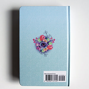 Biblia RVR 1960 letra grande, manual, tapa dura con nombres de Dios, flores azul / Spanish Bible RVR 1960 Handy Size, LP, HC with Names of God, blue flowers interior 5 (ISBN 9781644737132)