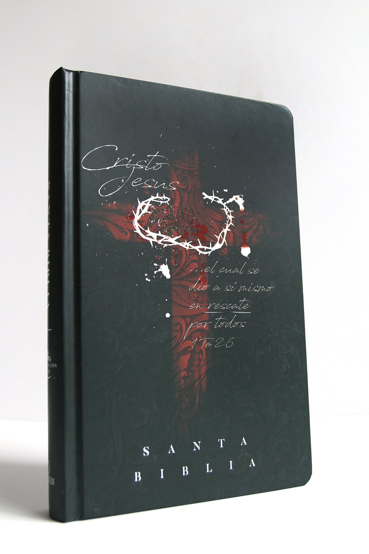 Biblia RVR 1960 letra grande tamaño manual, tapa dura cruz con corona / Spanish Bible RVR 1960 Handy Size Large Print Hardcover cross and crown interior 1 (ISBN 9781644737712)