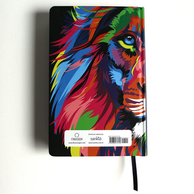 Biblia RVR 1960 letra grande, tamaño manual, tapa dura León de Juda arcoíris / Spanish Bible RVR 1960 Handy Size Large Print Hardcover Rainbow Lion of Judah interior 2 (ISBN 9781644737743)