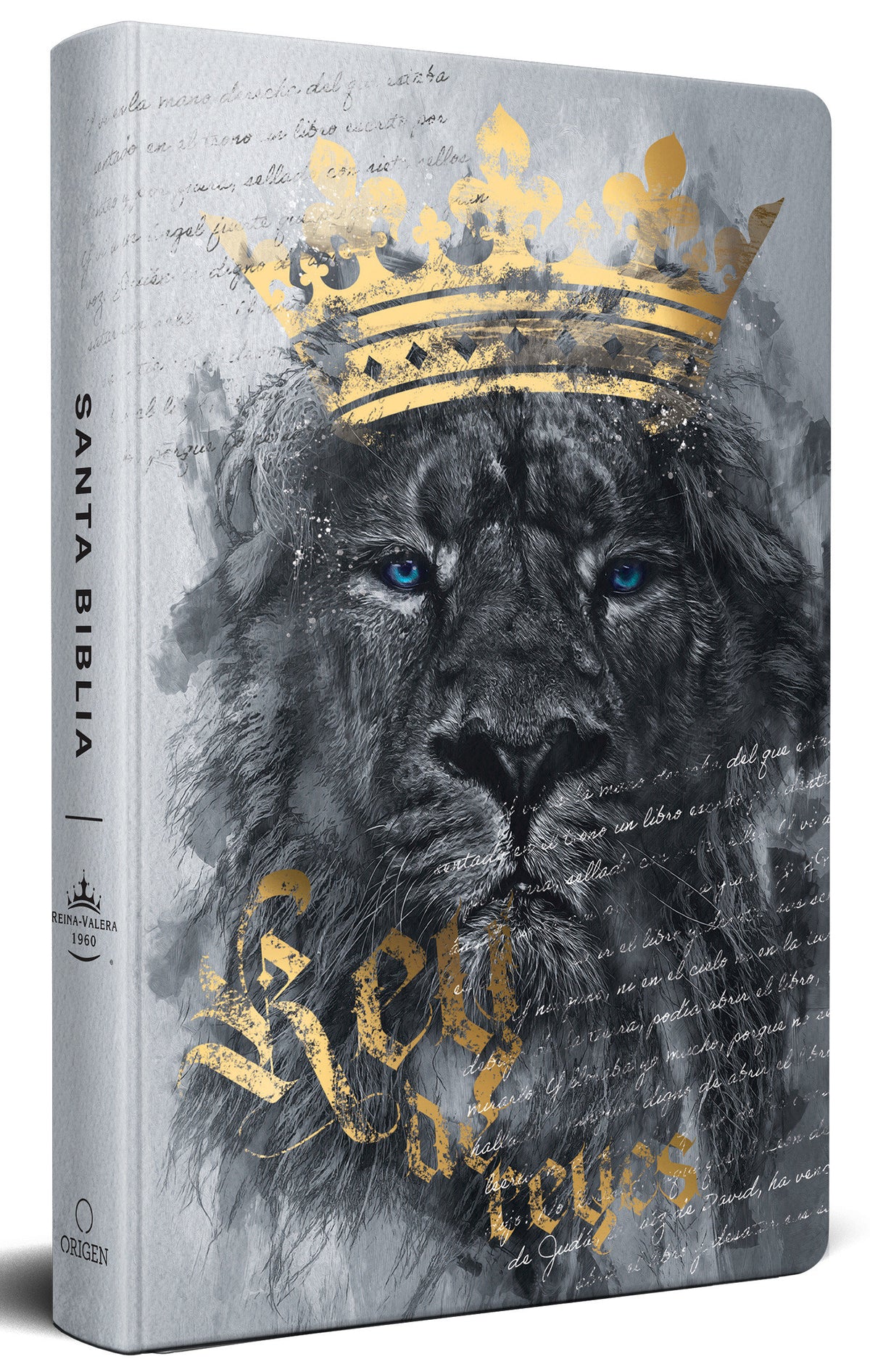Biblia RVR60 letra grande tamaño manual, tapa dura León Rey de Reyes / Spanish Bible RVR60 Handy Size Large Print Hardcover Lion King of Kings cover (ISBN 9781644737781)