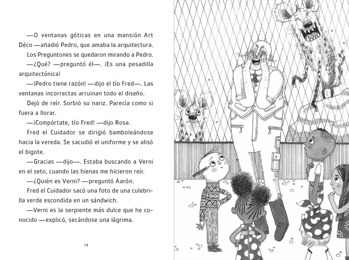 Aarón soñador y la serpiente sigilosa / Aaron Slater and the Sneaky Snake interior 3 (ISBN 9781644738559)