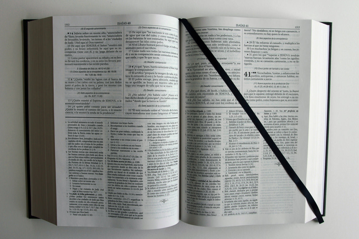 RVR 1960 Biblia de estudio Dake, tamaño grande, Tapa dura, Negra / Spanish RVR 1960 Dake Study Bible, Large Size, Black Hardcover interior 4 (ISBN 9781644739617)