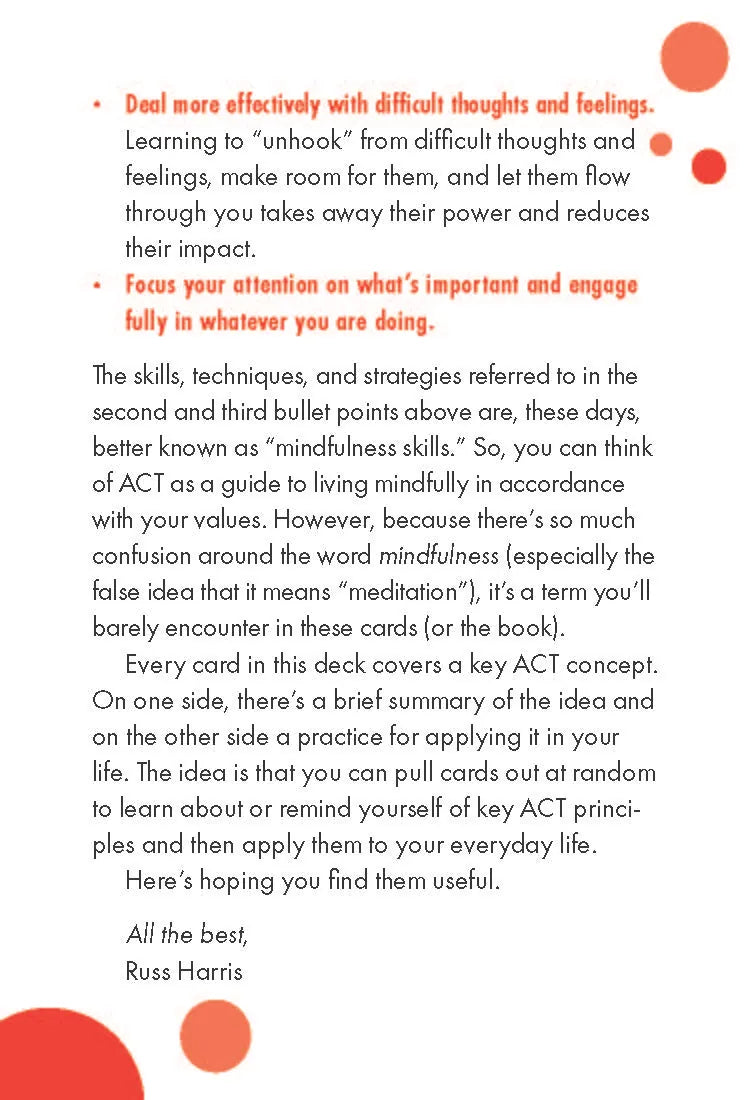 The Happiness Trap Cards US - Cards