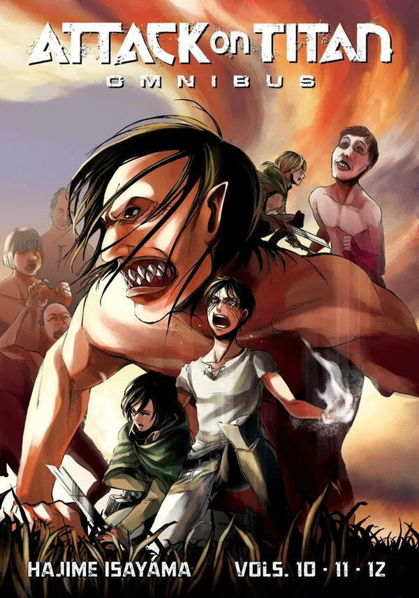 Attack on Titan Omnibus 4 (Vol. 10-12)-Manga and East Asian style / tradition comic books-買書書 BuyBookBook