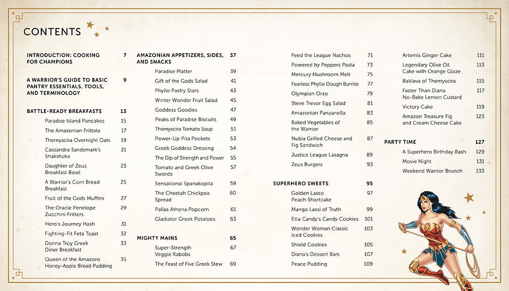 Wonder Woman: The Official Cookbook inside page 2