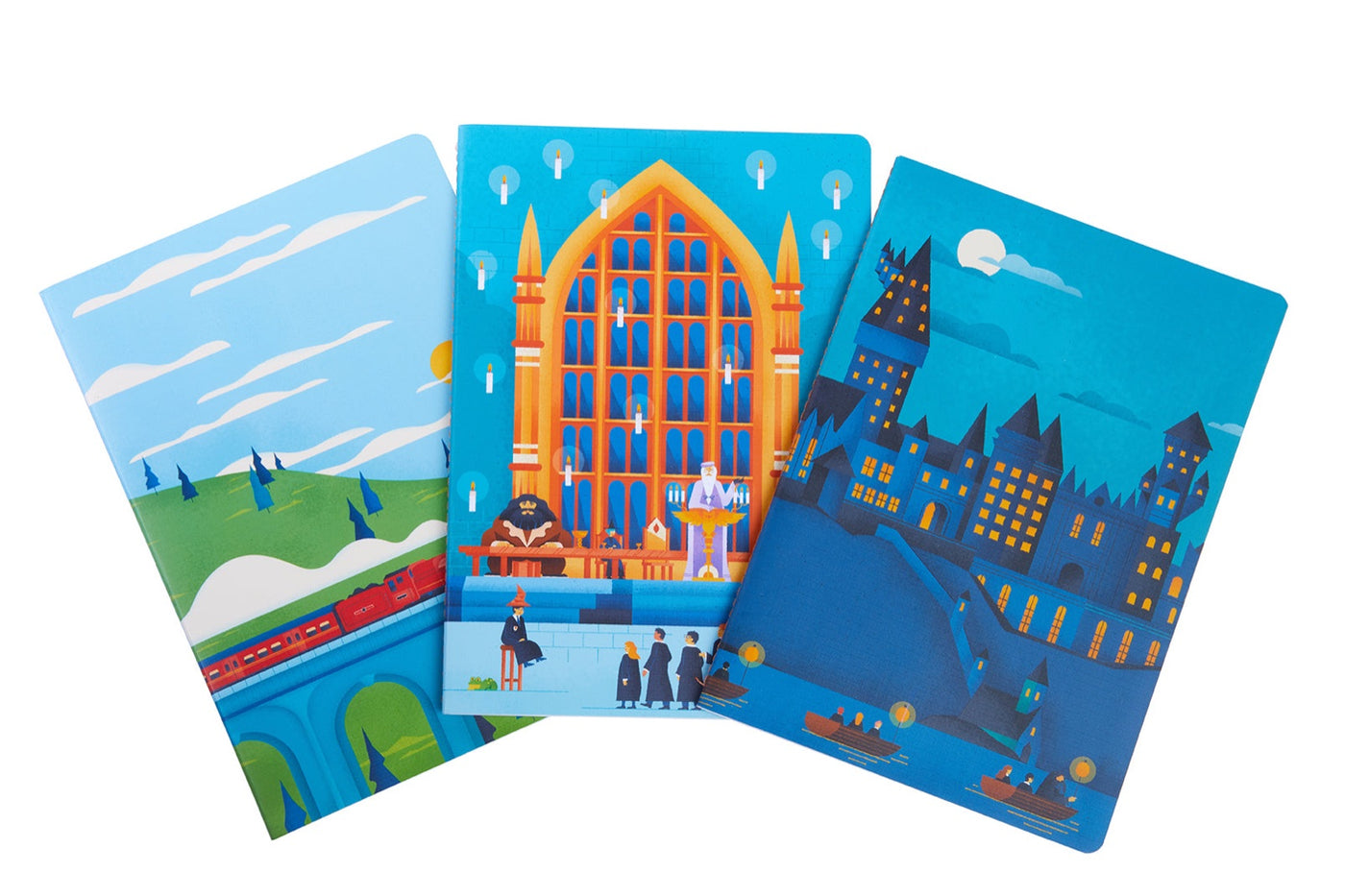 Harry Potter: Exploring Hogwarts Sewn Notebook Collection (Set of 3) inside page 1