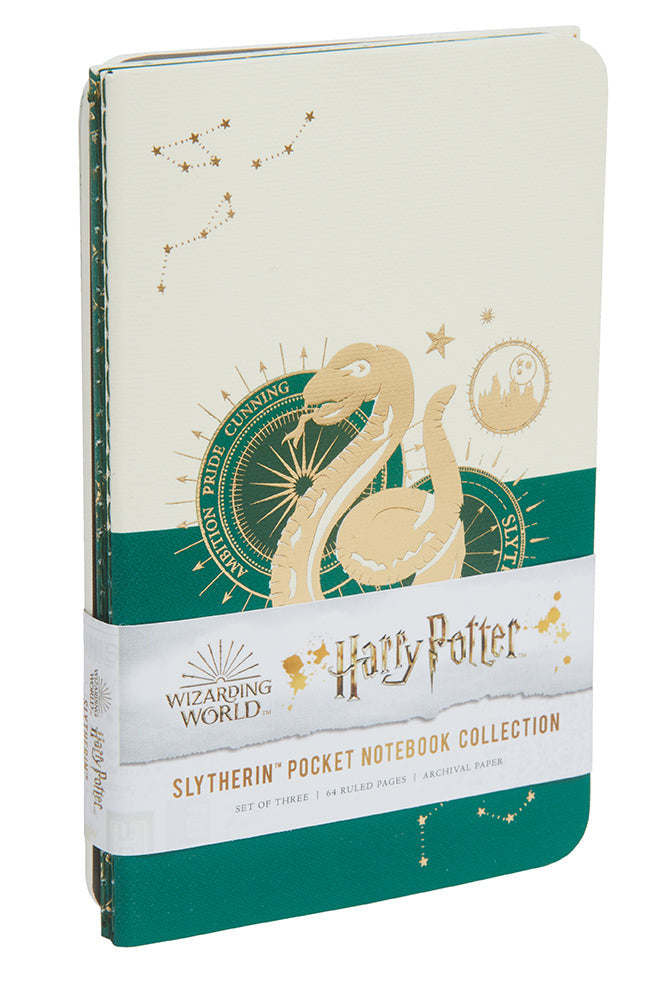 Harry Potter: Slytherin Constellation Sewn Pocket Notebook Collection (Set of 3) inside page 1