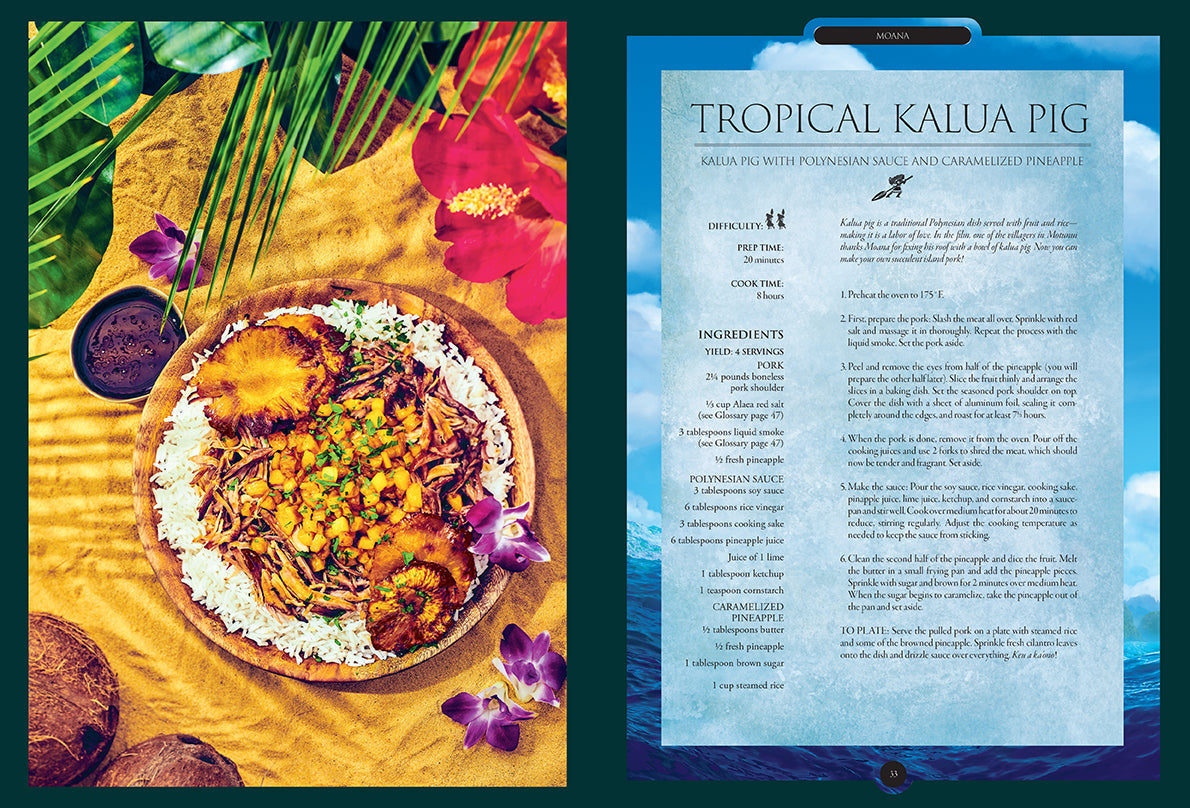 Disney Enchanted Recipes Cookbook inside page 2