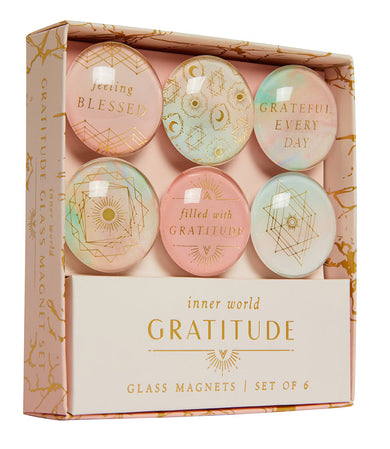 Gratitude Glass Magnet Set (Set of 6) inside page 1