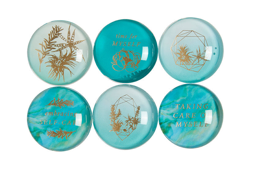 Self-Care Glass Magnet Set (Set of 6) inside page 1