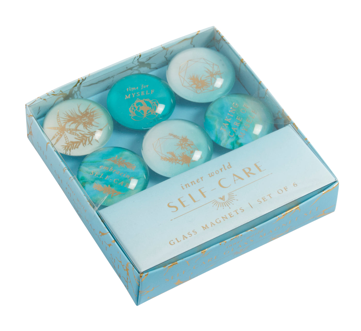 Self-Care Glass Magnet Set (Set of 6)