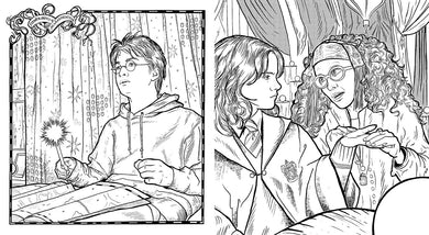 Harry Potter: Coloring Wizardry inside page 4