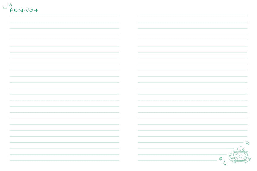 Friends: Central Perk Softcover Notebook inside page 3