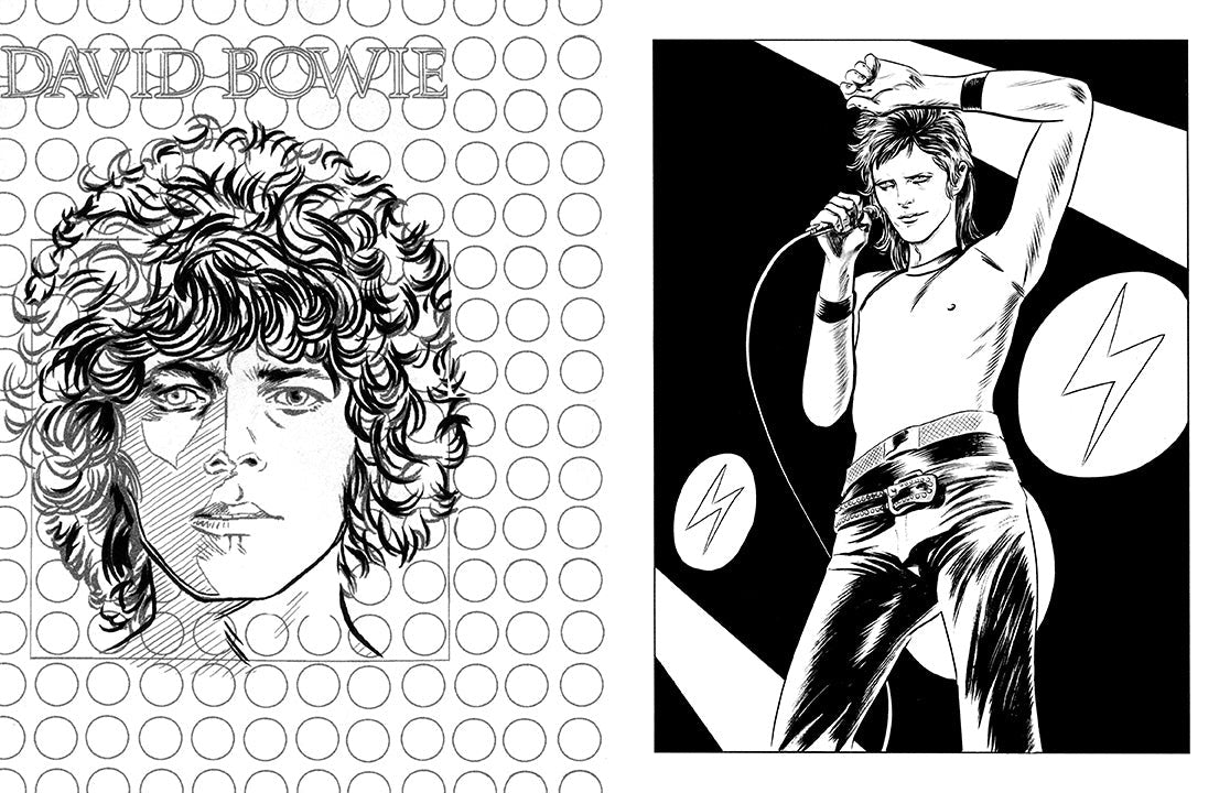 Bowie: A Michael Allred Coloring Book inside page 2