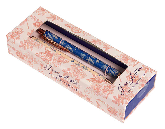 Jane Austen: Floral Pen and Pencil Set (Set of 2) inside page 2