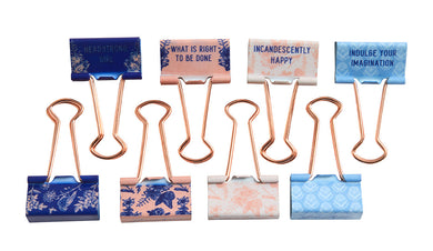Jane Austen: Floral Patterns Binder Clips (Set of 8) inside page 1