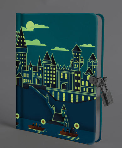 Harry Potter: Hogwarts Castle at Night Lock & Key Diary inside page 1