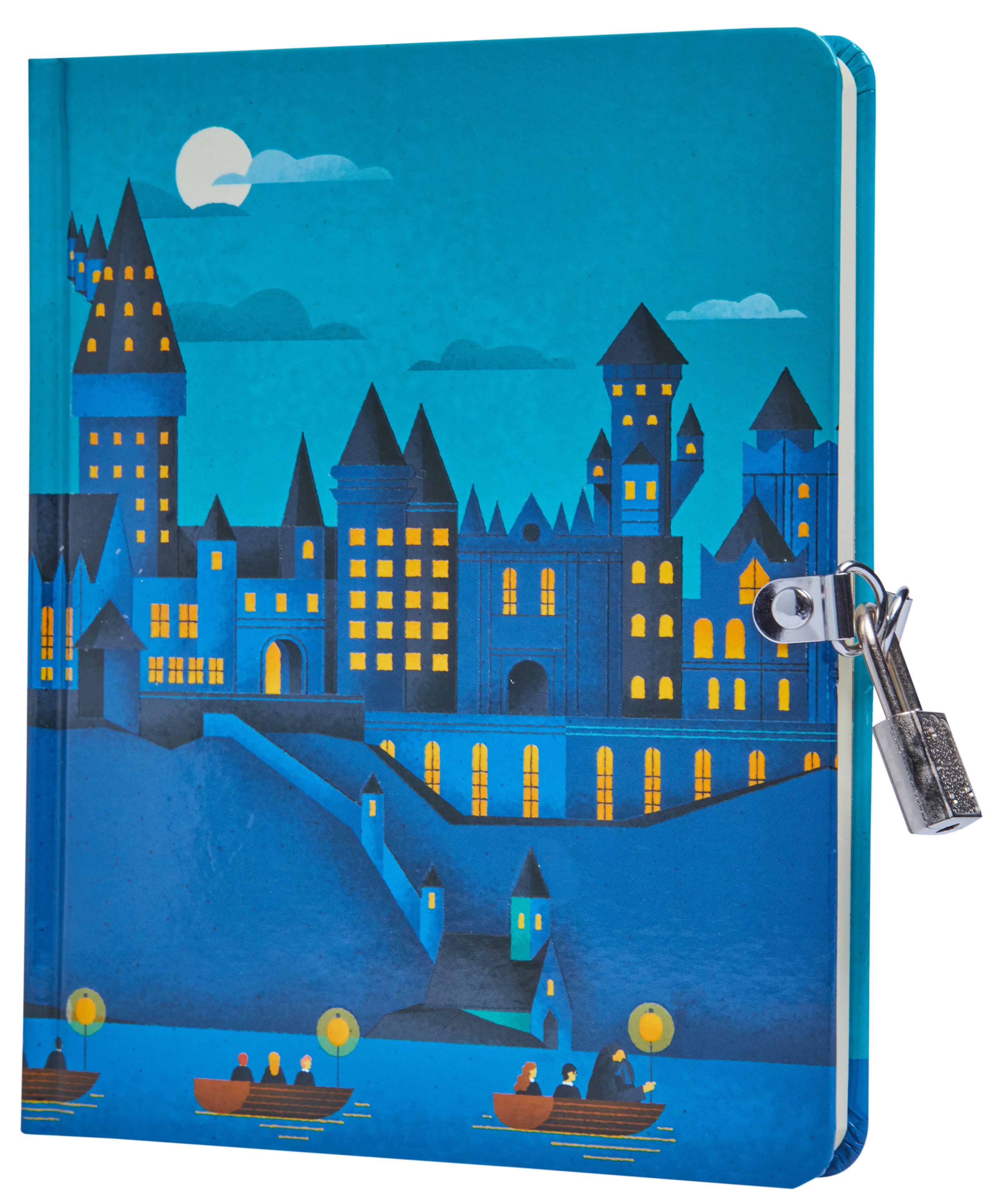 Harry Potter: Hogwarts Castle at Night Lock & Key Diary