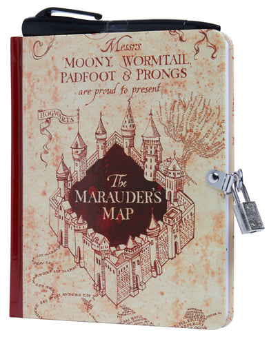 Harry Potter: Marauder's Map Lock & Key Diary