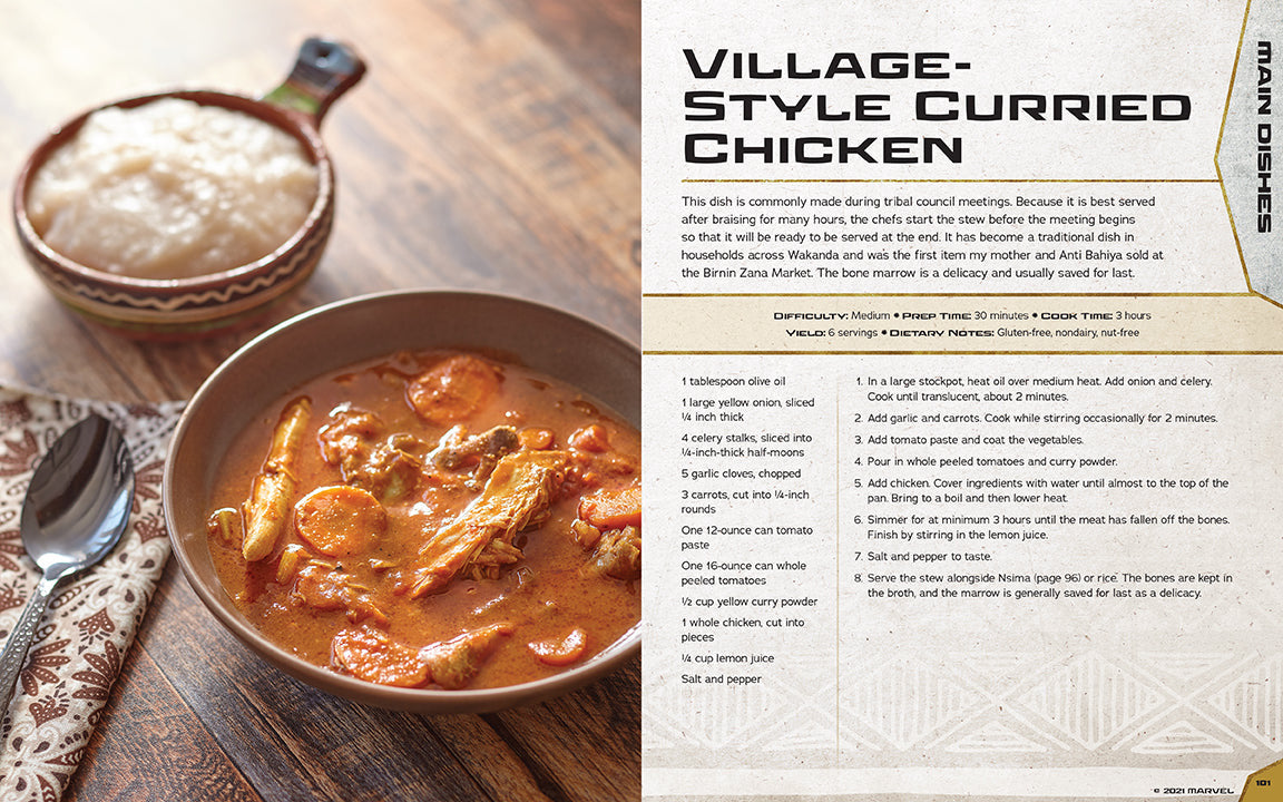 Marvel's Black Panther The Official Wakanda Cookbook inside page 4