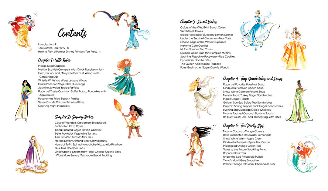 Disney Princess Tea Parties Cookbook inside page 1