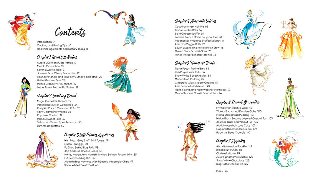Disney Princess: Healthy Treats Cookbook inside page 1