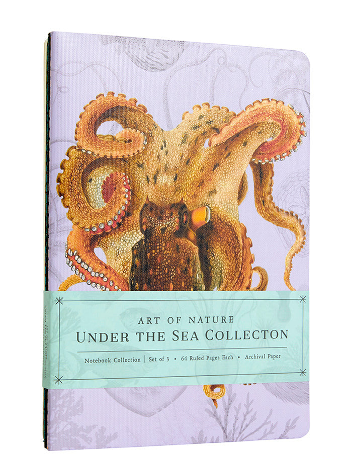 Art of Nature: Under the Sea Sewn Notebook Collection (Set of 3) inside page 1