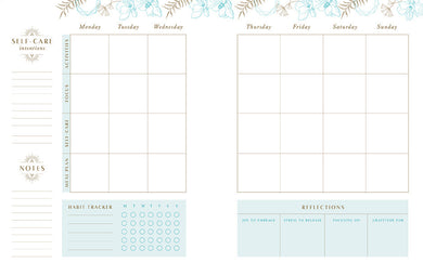 Self-Care 12-Month Undated Planner inside page 3