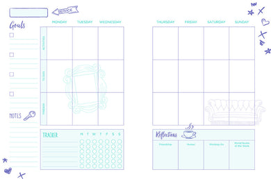 Friends: 12-Month Undated Planner inside page 5