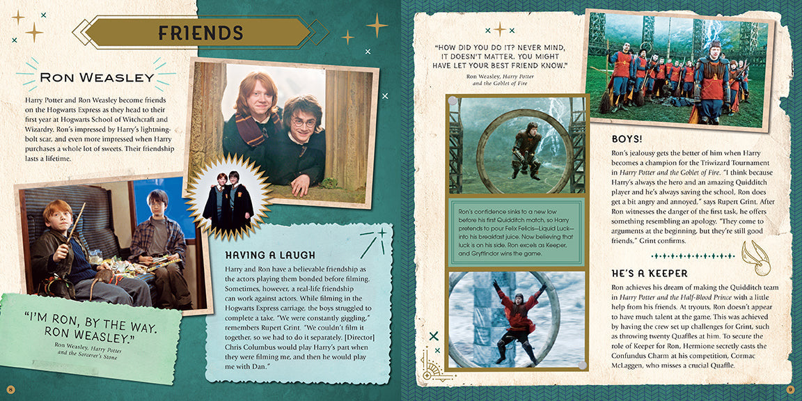 Harry Potter: Friends & Foes: A Movie Scrapbook inside page 1