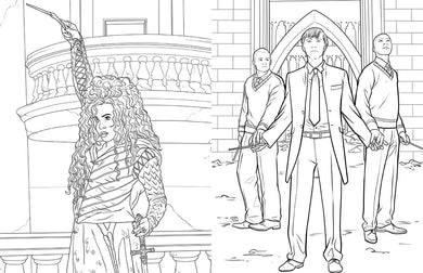 Harry Potter: Slytherin House Pride: The Official Coloring Book inside page 4