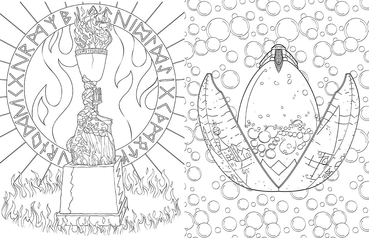 Harry Potter: Hufflepuff House Pride: The Official Coloring Book inside page 1