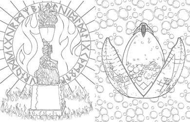 Harry Potter: Hufflepuff House Pride: The Official Coloring Book inside page 1