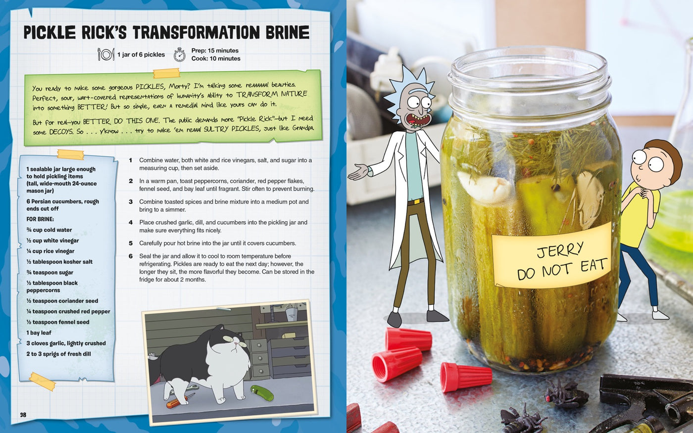 Rick and Morty: The Official Cookbook inside page 3