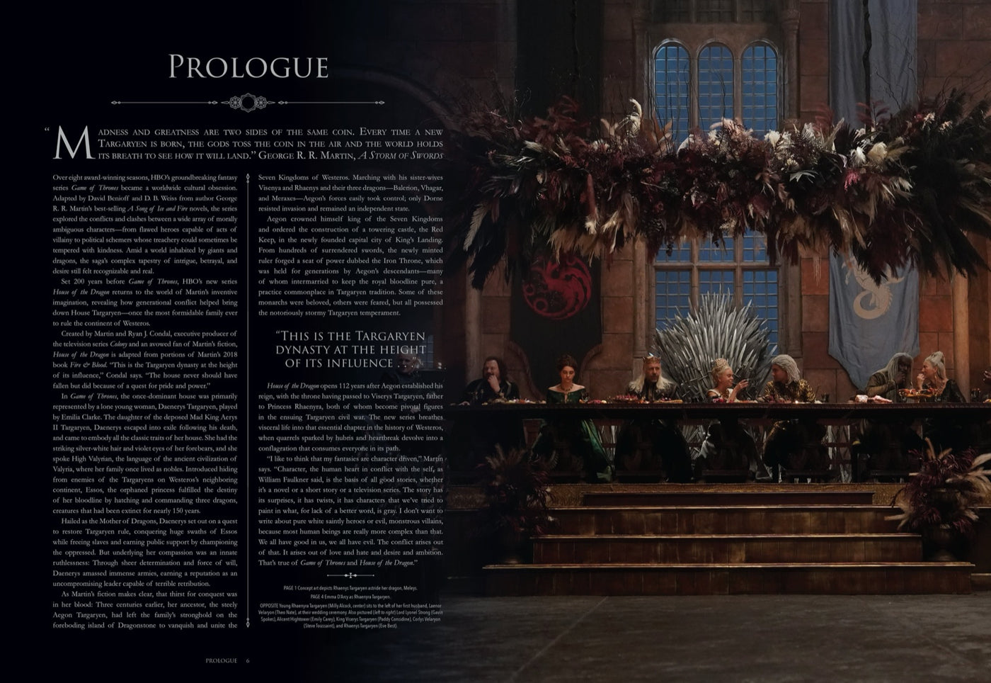 Game of Thrones: House of the Dragon inside page 1