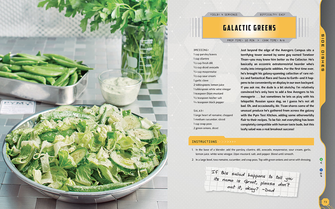 Avengers Campus: The Official Cookbook inside page 3