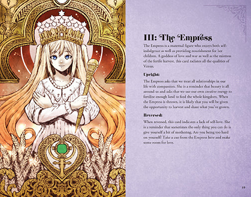 Anime Tarot Deck and Guidebook inside page 3