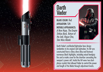 Star Wars Mini Book of Lightsabers inside page 2