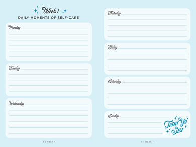 Parks and Recreation: The Treat Yo' Self Guided Journal inside page 1