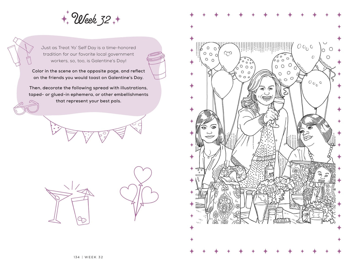 Parks and Recreation: The Treat Yo' Self Guided Journal inside page 3