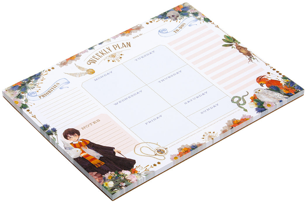 Harry Potter: Floral Fantasy Weekly Planner Notepad inside page 1