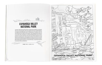 Art of the National Parks Coloring Book inside page 2