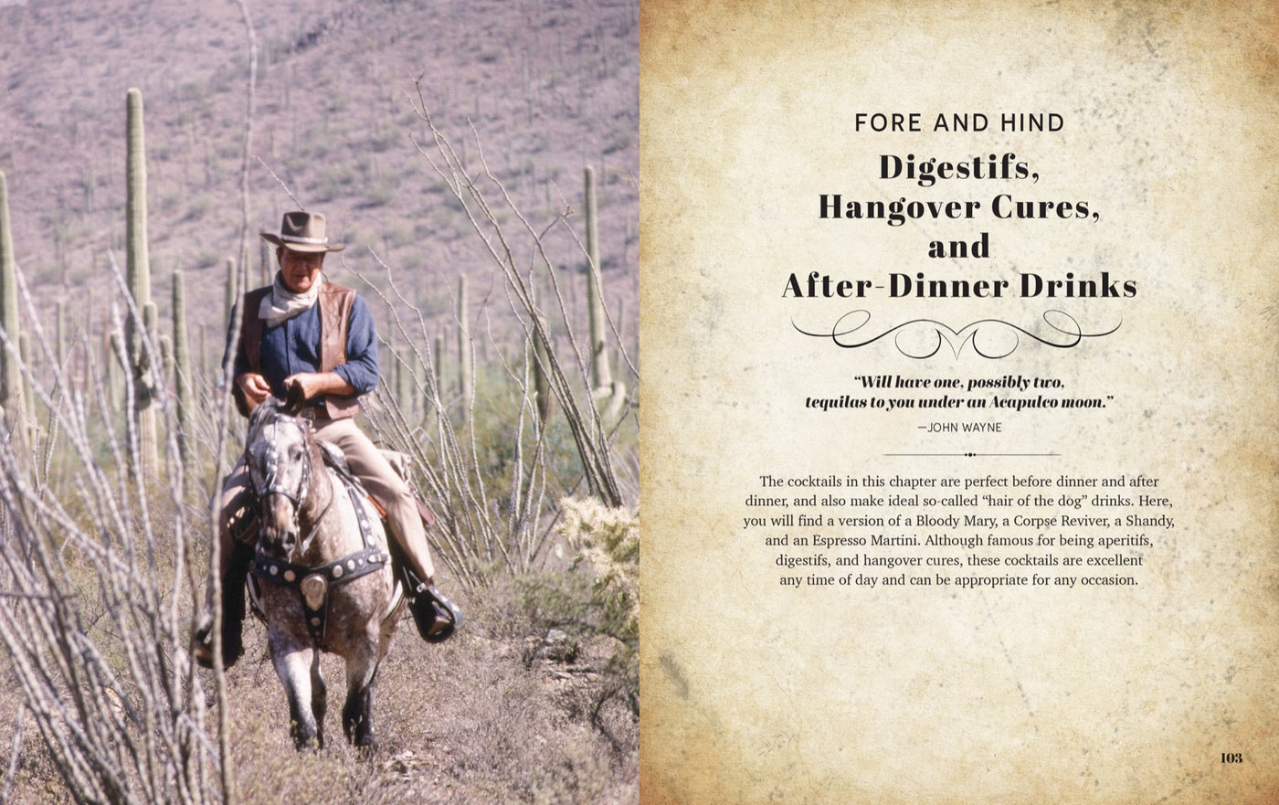 John Wayne: The Official Cocktail Book Gift Set inside page 5