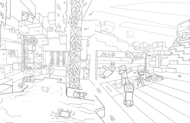 Official Minecraft Coloring Adventures Book: Create, Explore, Color! inside page 4