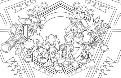 Sonic the Hedgehog: The Official Adult Coloring Book inside page 2