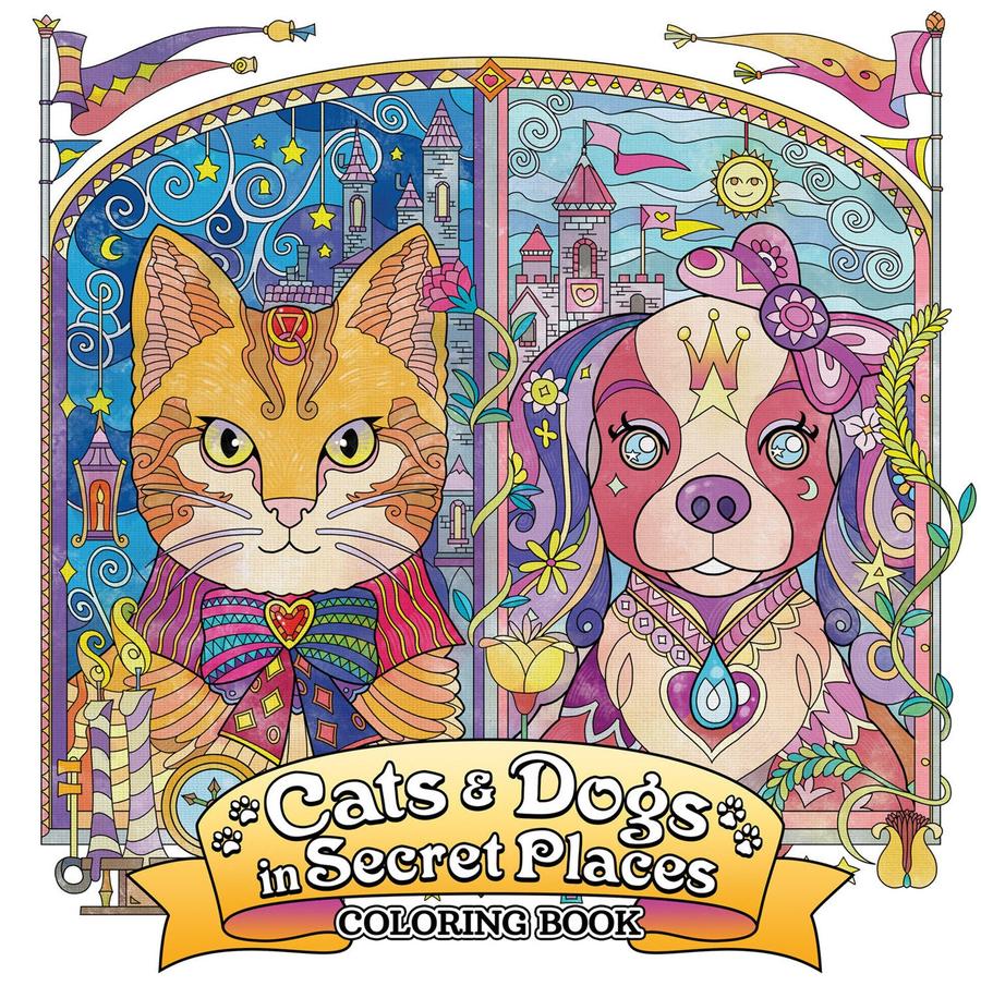 Cats and Dogs in Secret Places: Coloring Book-Lifestyle and Leisure-買書書 BuyBookBook
